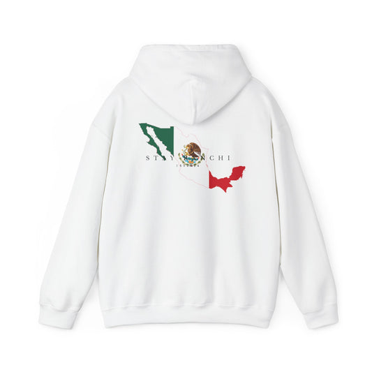 Stay Ranchi Mexico Flag Hoodie — Minimalist Mexican Map Pullover