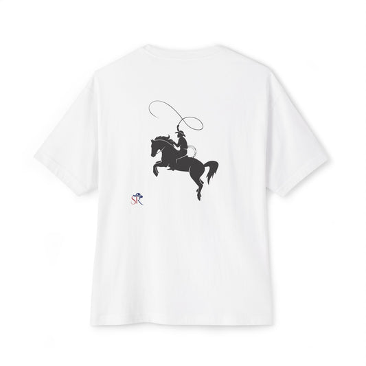 Cowboy Rodeo Tee — Western Horse & Rider Graphic Boxy T‑Shirt