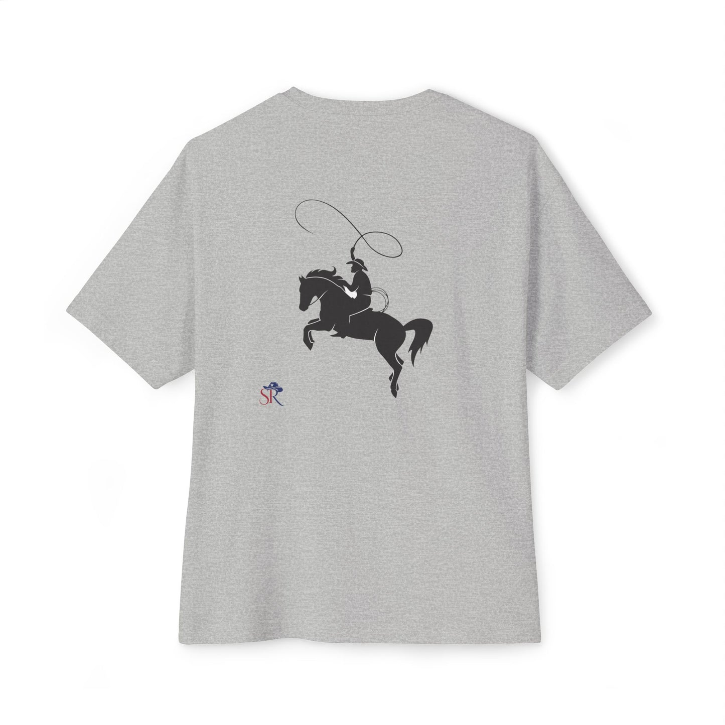 Cowboy Rodeo Tee — Western Horse & Rider Graphic Boxy T‑Shirt
