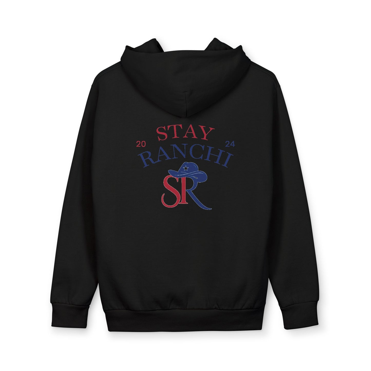 Stay Ranchi Hoodie — Retro Western SR Pullover (2024)