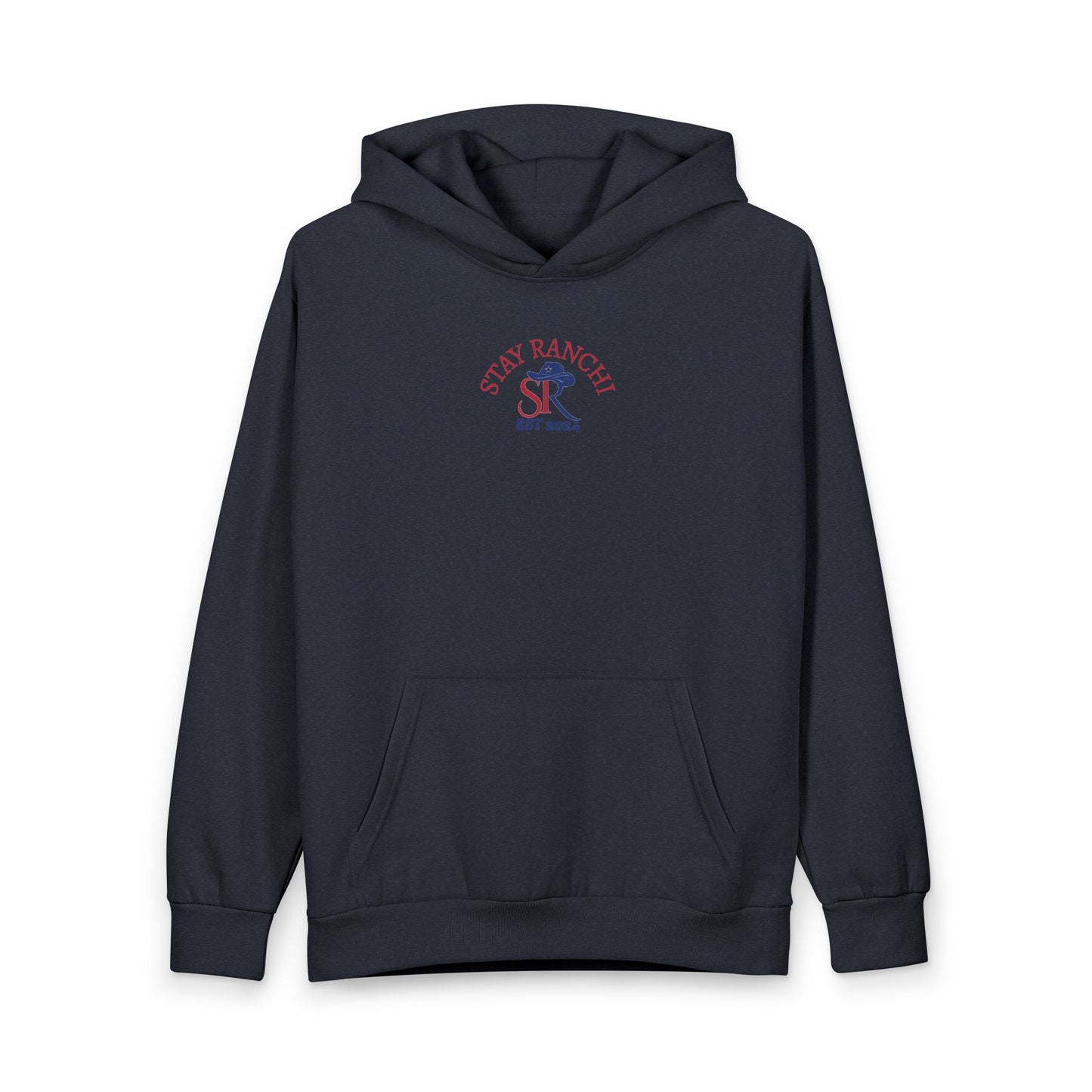 Stay Ranchi Hoodie — Retro Western SR Pullover (2024)