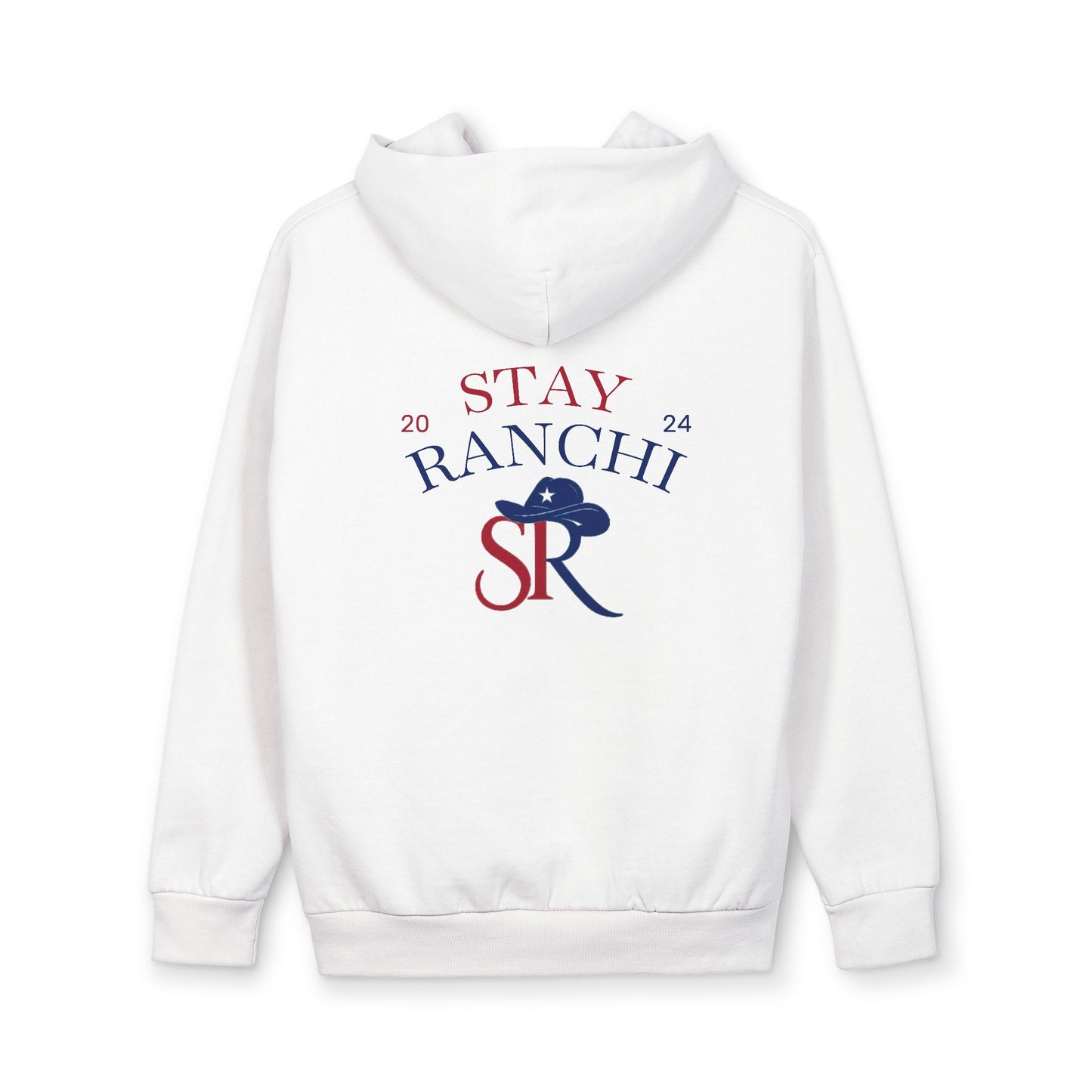 Stay Ranchi Hoodie — Retro Western SR Pullover (2024)