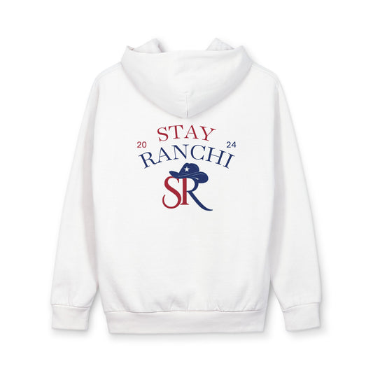 Stay Ranchi Hoodie — Retro Western SR Pullover (2024)