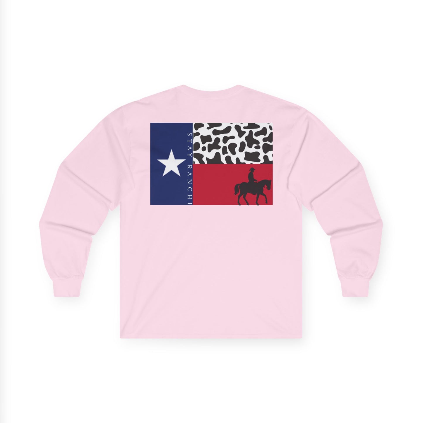 Texas Cowboy Flag Long Sleeve Tee — SR Hat Logo