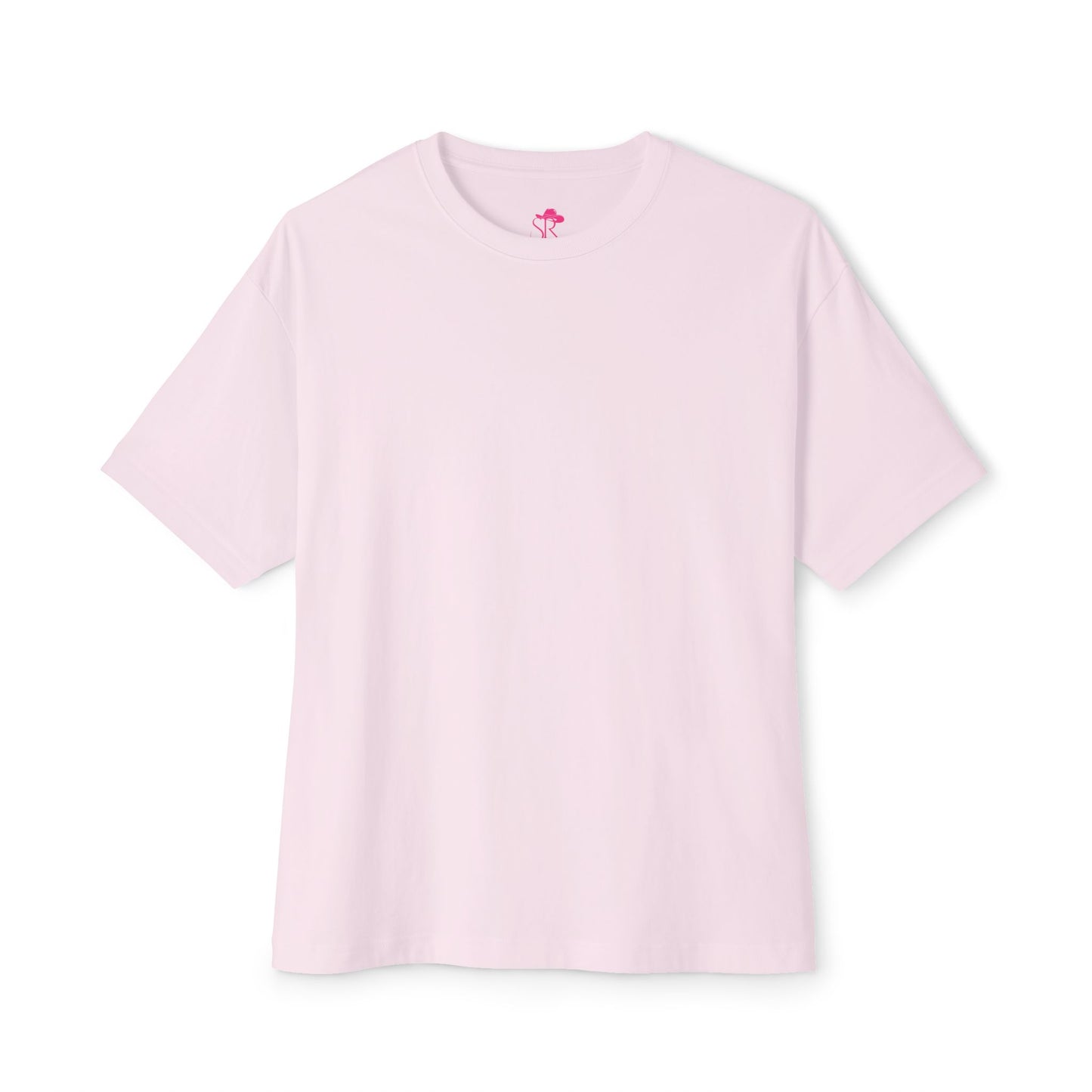 Boxy Tee — 'STAY RANCHI' Pastel Pink Oversized Graphic T-Shirt