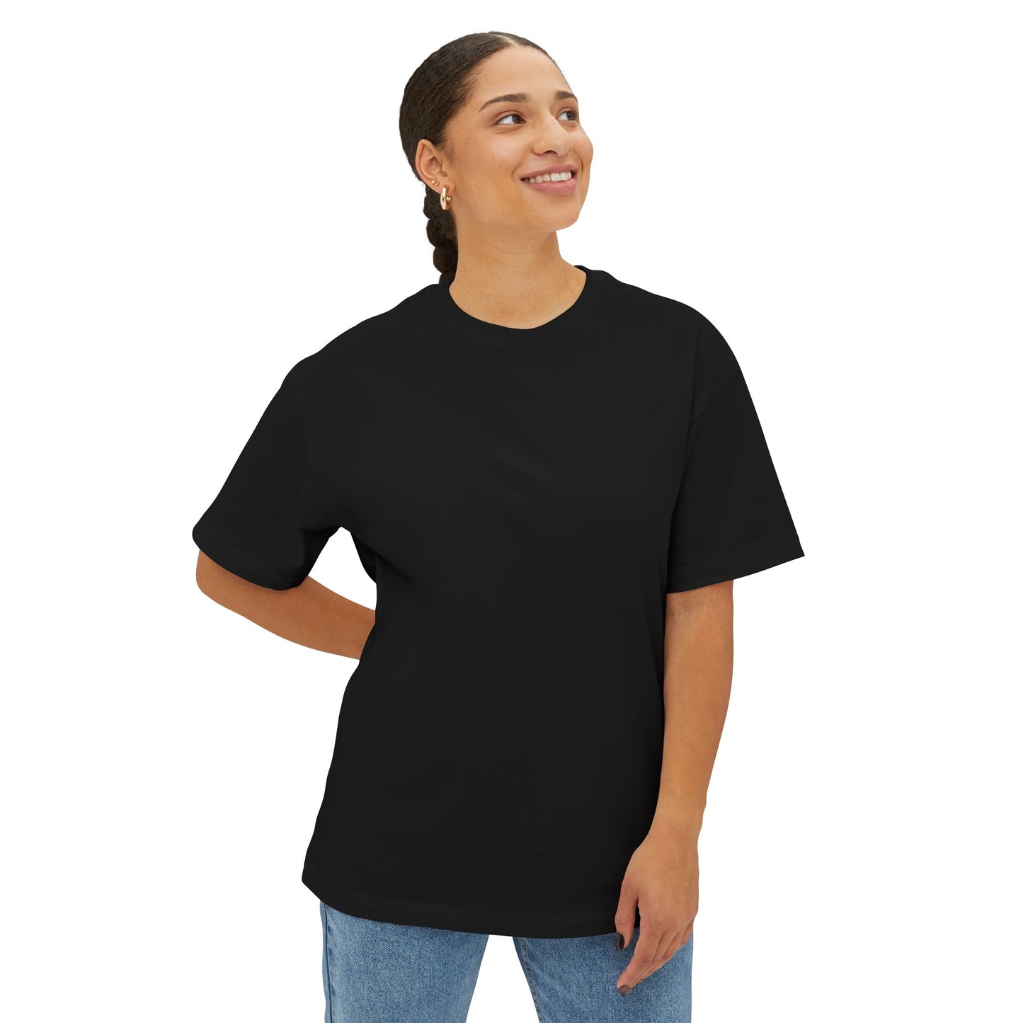 Boxy Tee — 'STAY RANCHI' Pastel Pink Oversized Graphic T-Shirt