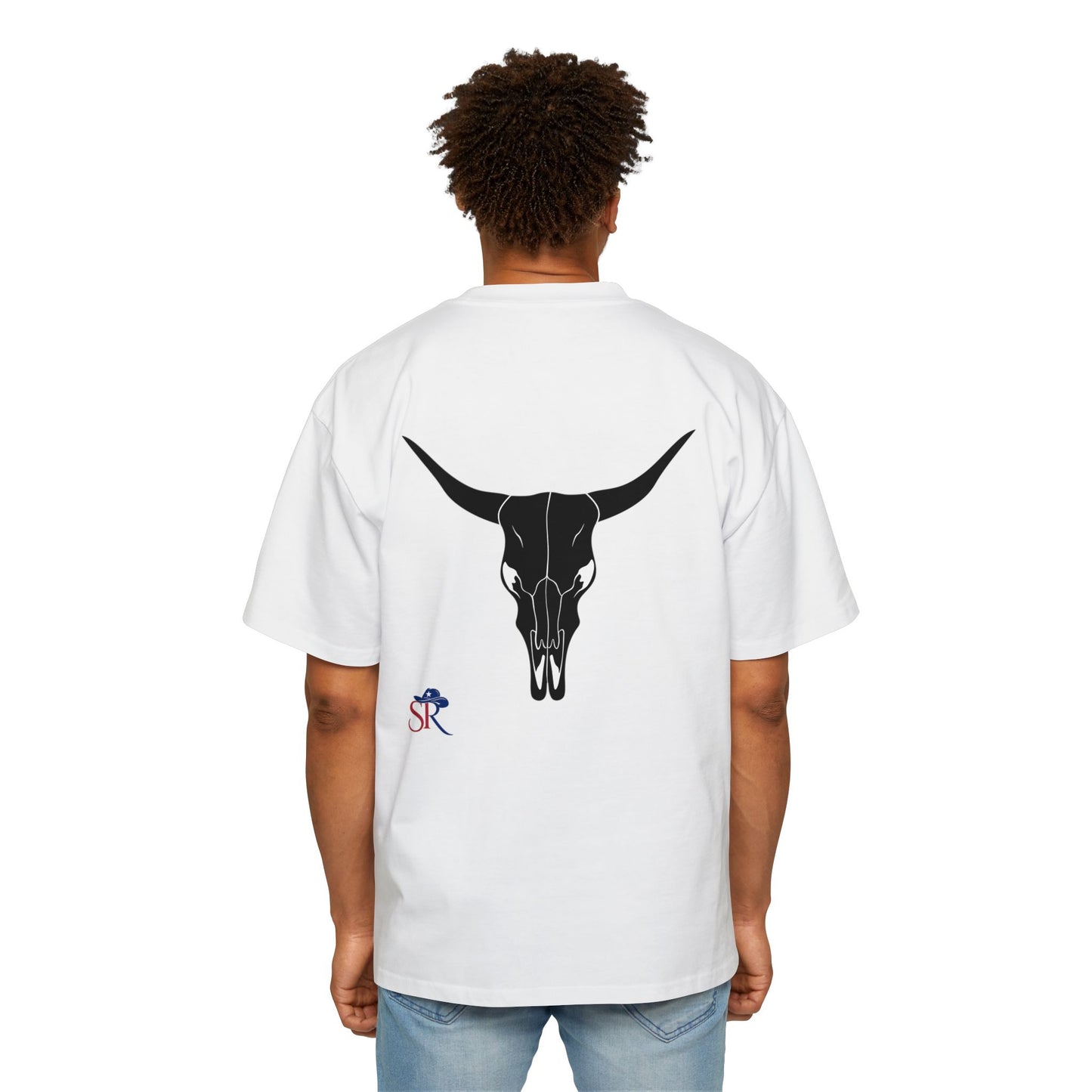 Western Skull Oversized Tee — Desert Cowboys Graphic T-Shirt