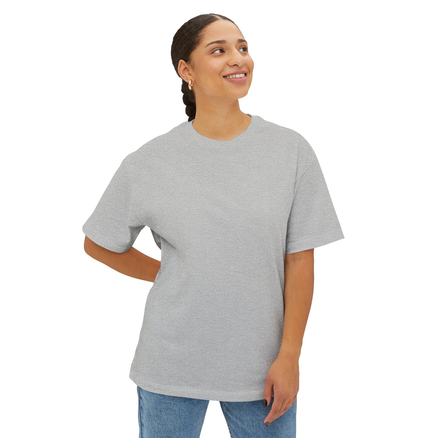 Boxy Tee — 'STAY RANCHI' Pastel Pink Oversized Graphic T-Shirt
