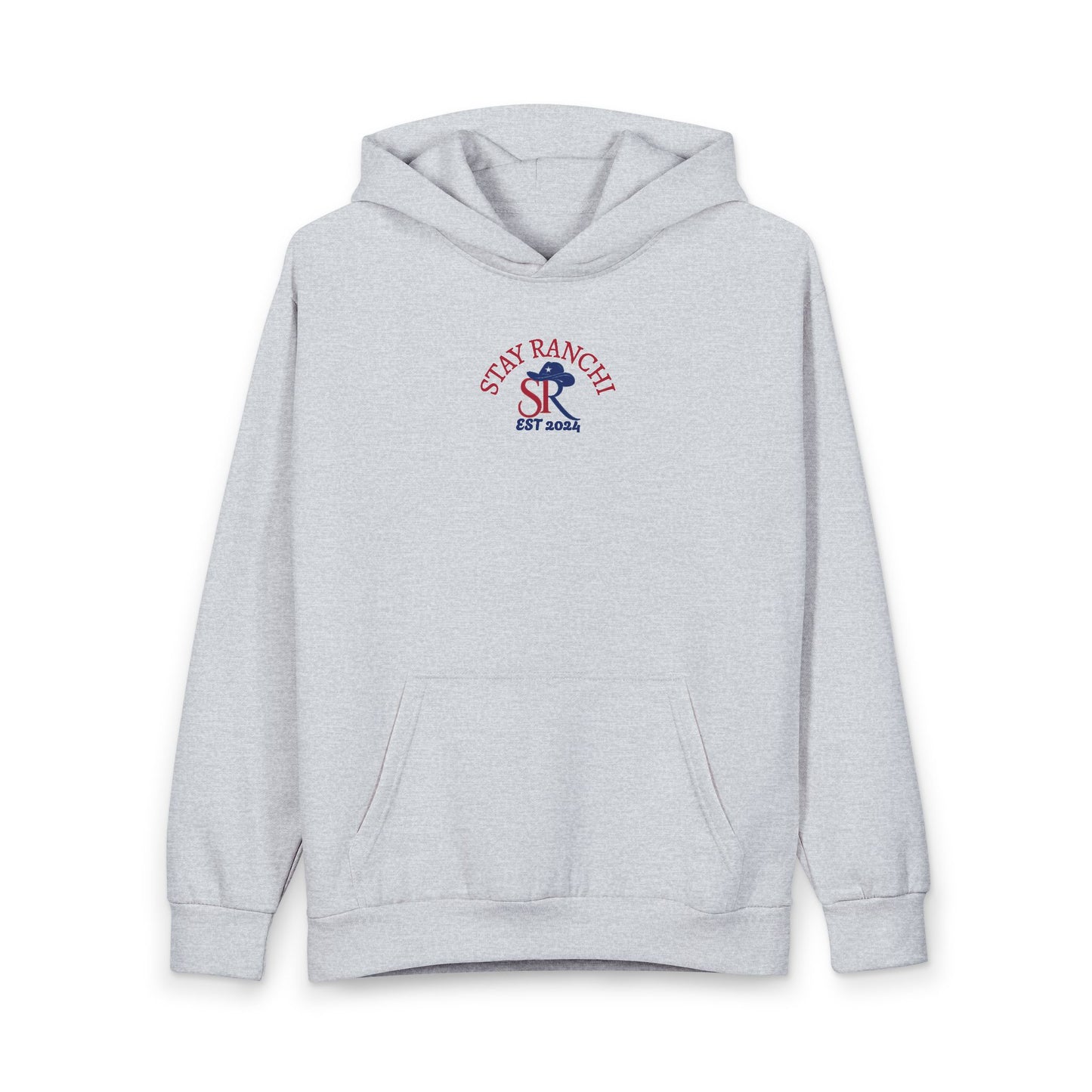 Stay Ranchi Hoodie — Retro Western SR Pullover (2024)