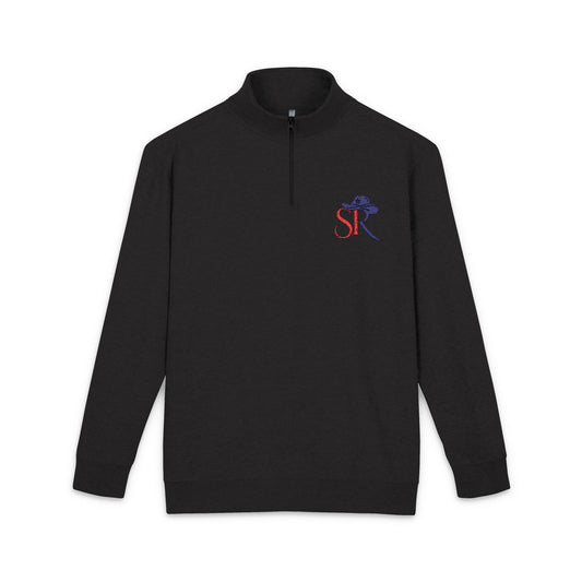 Texas Flag Embroidered Half-Zip Pullover — Cozy Fleece Jacket for Lone Star Pride