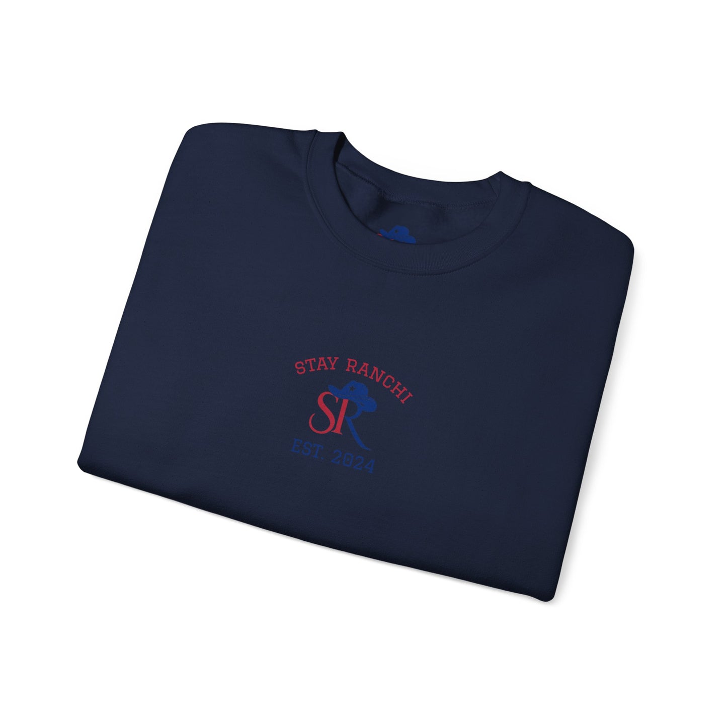 Texas Flag Crewneck Sweatshirt — Stay Ranchin' EST. 2024