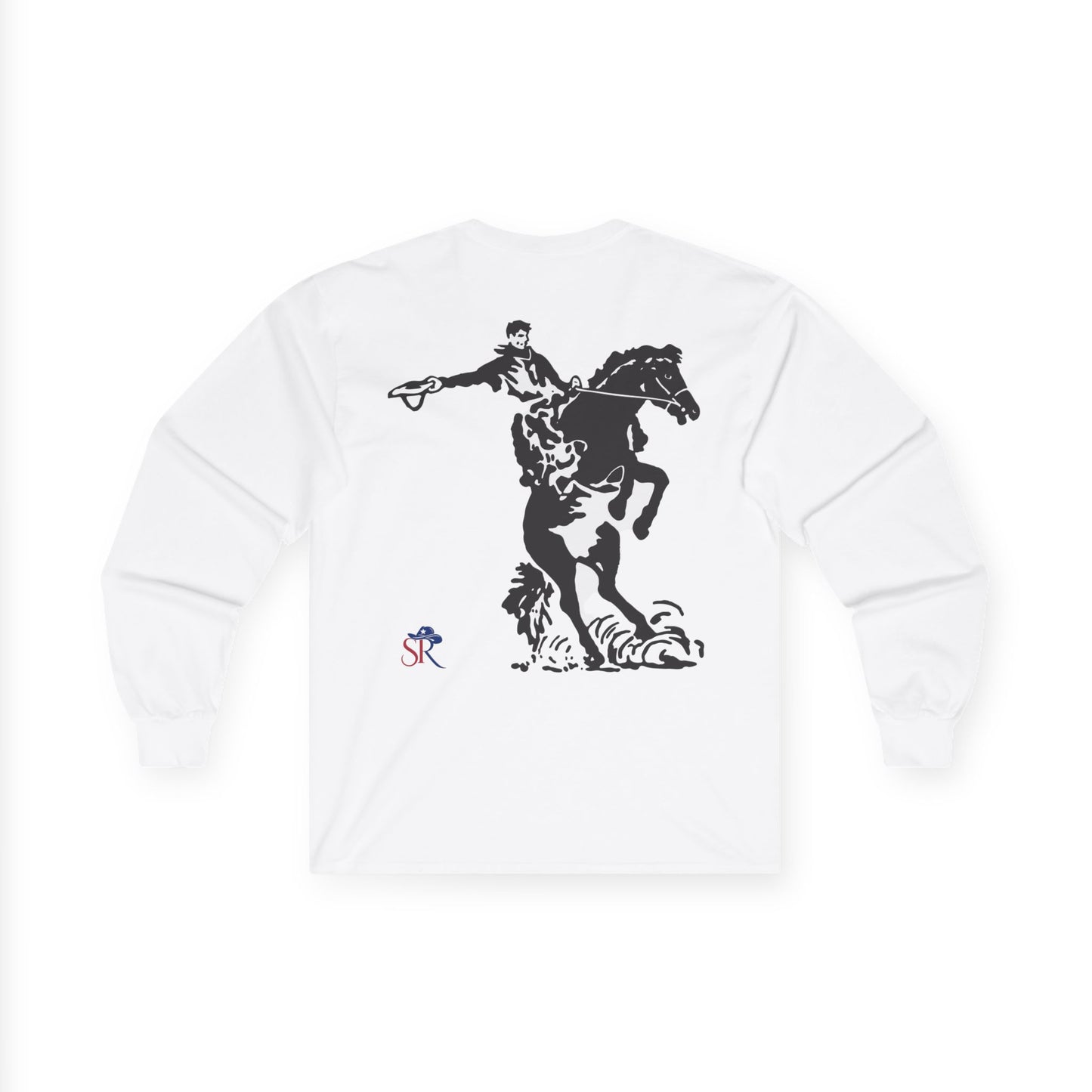 Stay Ranchi Long Sleeve Tee — Western Rodeo Cowboy Graphic Shirt