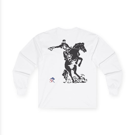 Stay Ranchi Long Sleeve Tee — Western Rodeo Cowboy Graphic Shirt