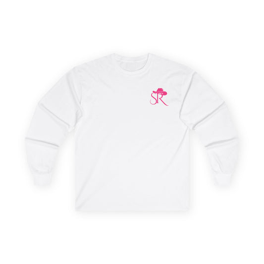 Texas Leopard Print Long Sleeve Tee — Pink State Silhouette