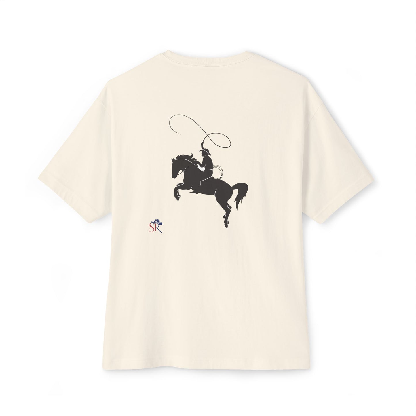 Cowboy Rodeo Tee — Western Horse & Rider Graphic Boxy T‑Shirt
