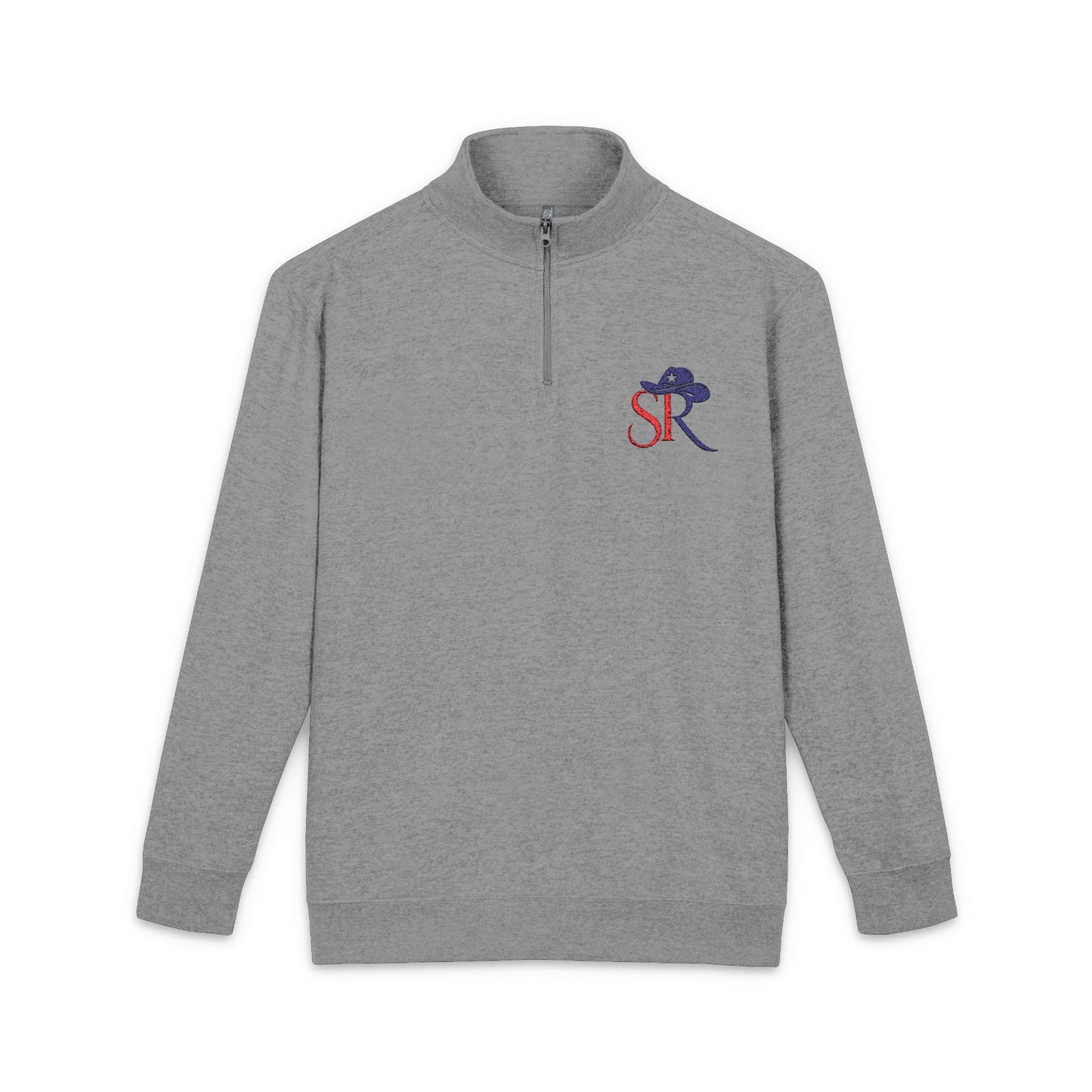 Texas Flag Embroidered Half-Zip Pullover — Cozy Fleece Jacket for Lone Star Pride
