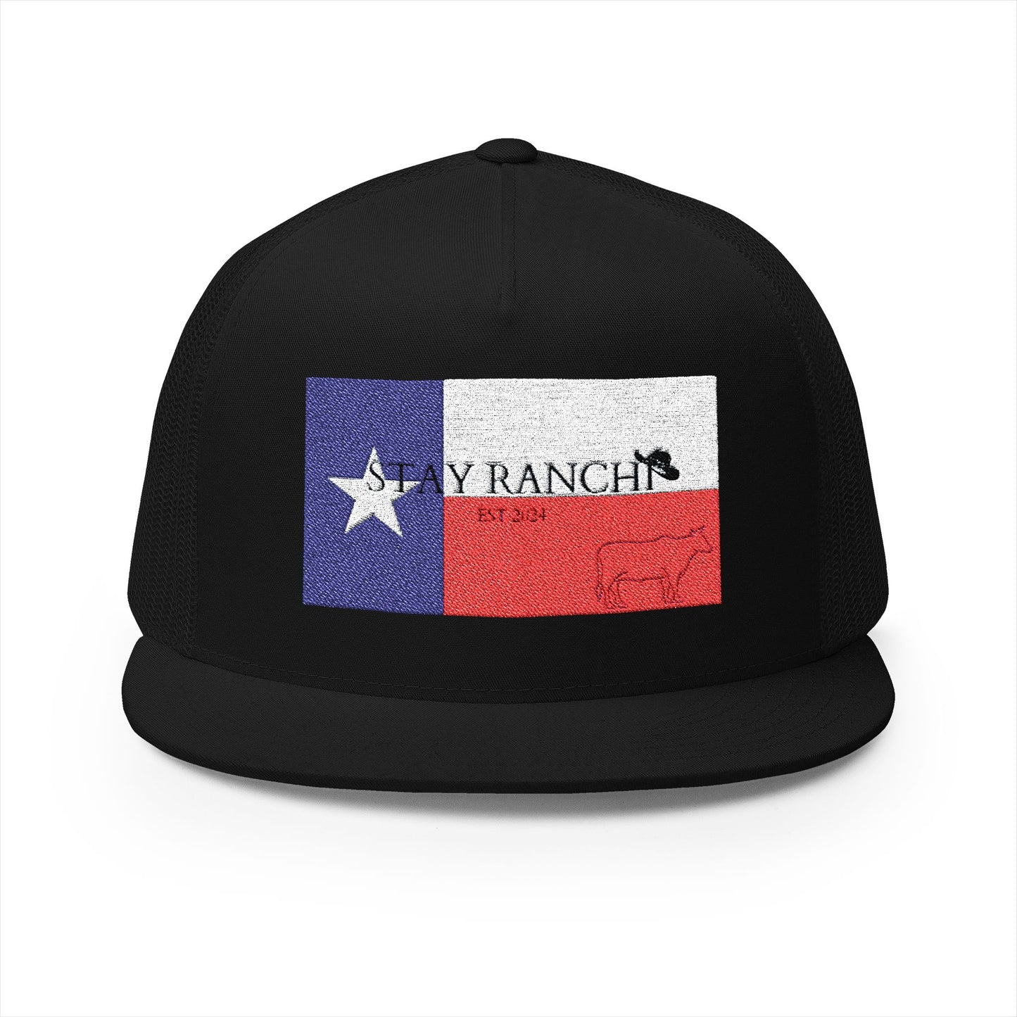 Texas Flag Trucker Cap – Rustic Embroidered