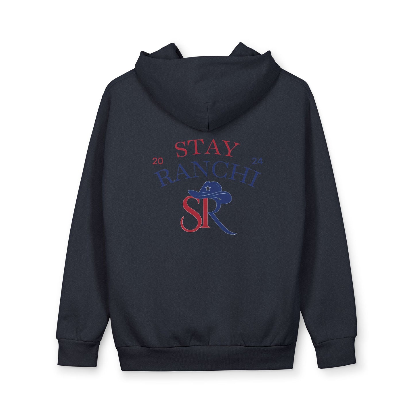 Stay Ranchi Hoodie — Retro Western SR Pullover (2024)