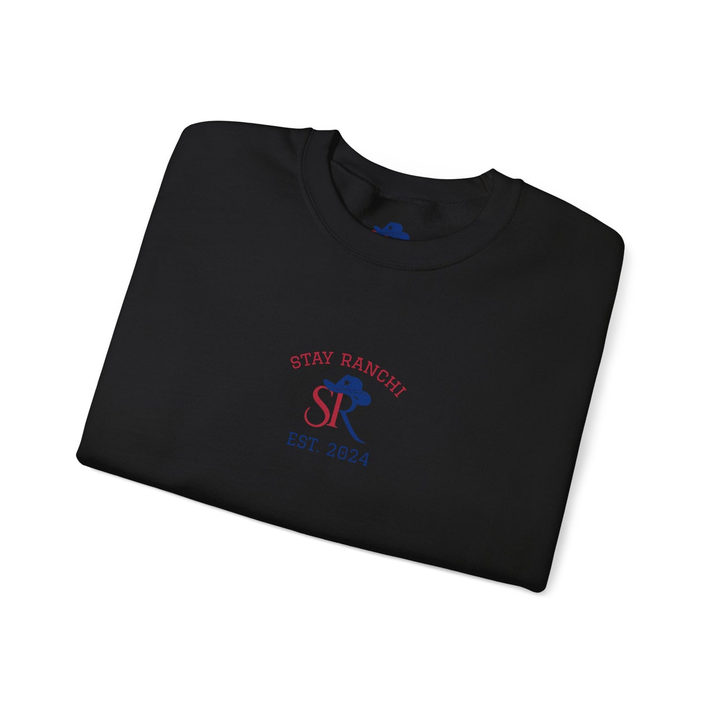 Texas Flag Crewneck Sweatshirt — Stay Ranchin' EST. 2024