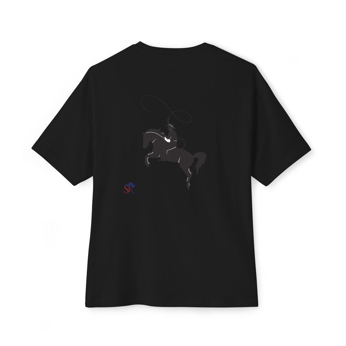 Cowboy Rodeo Tee — Western Horse & Rider Graphic Boxy T‑Shirt