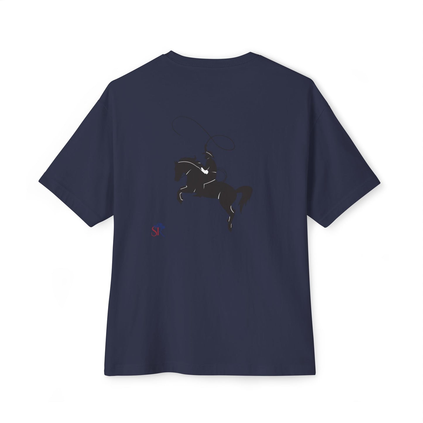 Cowboy Rodeo Tee — Western Horse & Rider Graphic Boxy T‑Shirt