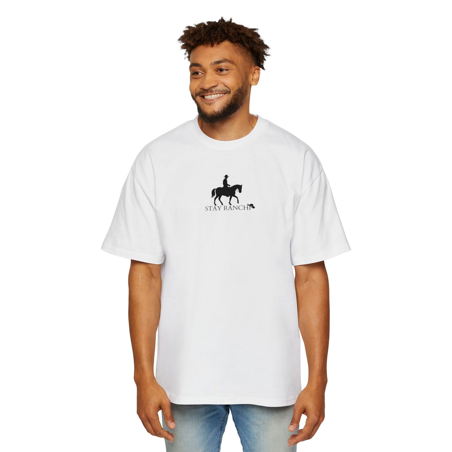 Western Skull Oversized Tee — Desert Cowboys Graphic T-Shirt